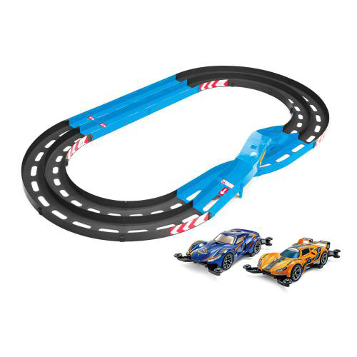 タミヤ オーバルホームサーキット《立体レーンチェンジ》 (シェヴァリア&エストゥーラ キット付)