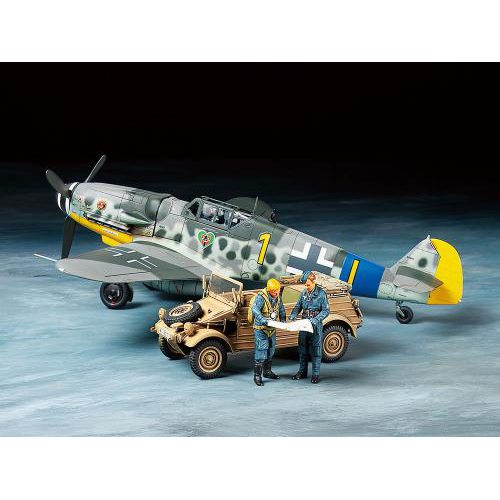 タミヤ 1/48メッサーシュミットBf109 G-6・キューベルワーゲン82型セット