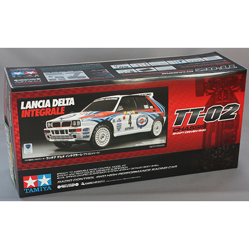 タミヤ 1/10RC ランチア デルタ インテグラーレ(TT-02シャーシ)
