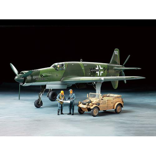 タミヤ 1/48 ドルニエDo335Aプファイル・キューベルワーゲン82型セット