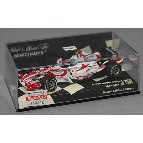 ミニチャンプス 1/43 Super Aguri Honda SA06 T.Sato Japanese GP 2006