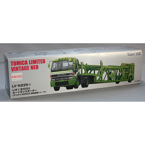 トミーテック トミカリミテッドヴィンテージ 1/64 TLV-N225a いすゞ 810EX カートランスポーター (緑)