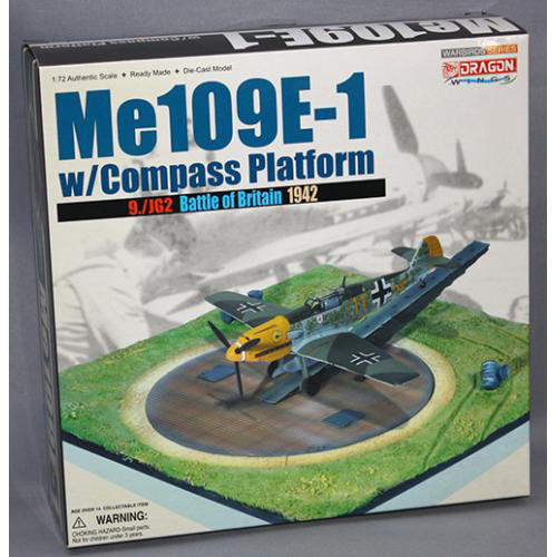 ドラゴン 1/72 メッサーシュミット Me109E-1 9./JG2 w/コンパス プラットホーム