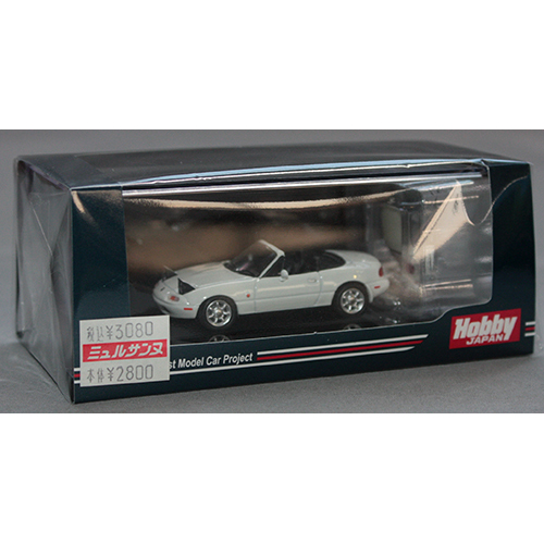 ホビージャパン 1/64 ユーノス ロードスター (NA6CE) / オープンリトラクタブルヘッドライト クリスタルホワイト