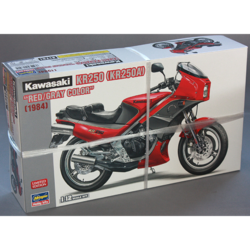 ハセガワ 1/12 カワサキ KR250(KR250A) “レッド/グレーカラー”
