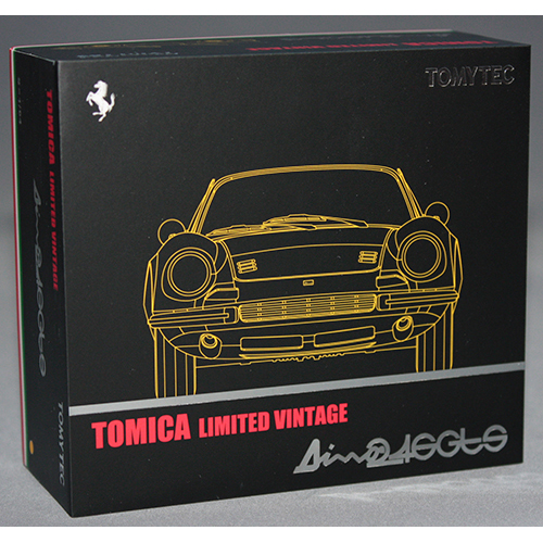 トミーテック 1/64 TLV ディーノ 246GTS (黄)