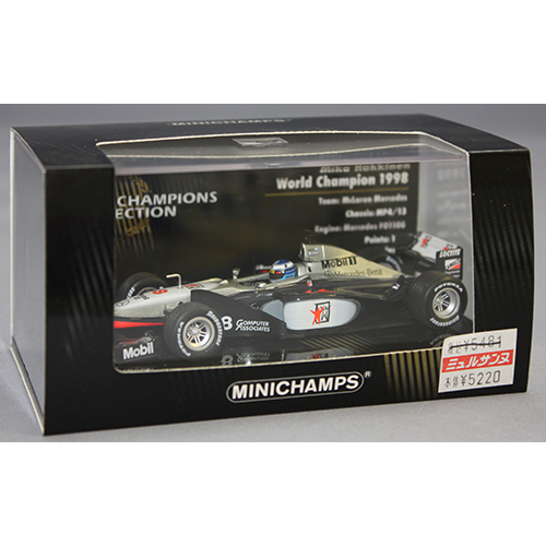 ミニチャンプス 1/43 MacLaren MP4-13 Mika.Hakkinen World Champion 1998