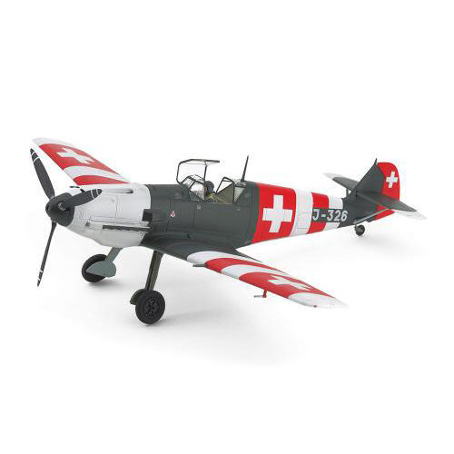 タミヤ 1/48 メッサーシュミット Bf109 E-3 スイス空軍