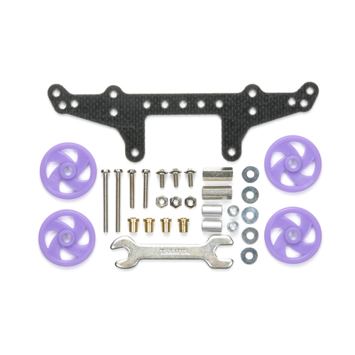 タミヤ FRPリヤダブルローラーステー (19mm低摩擦プラローラー付)