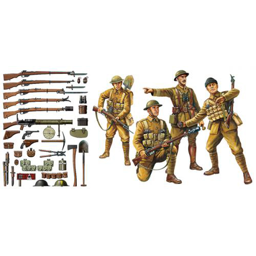 タミヤ 1/35 ミリタリーコレクション No.9  WWI イギリス歩兵・小火器セット