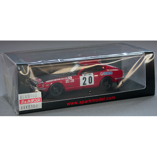スパークモデル 1/43 Datsun 240 Z No.20 29th Rally Monte Carlo 1972 Tony Fall Mike Wood