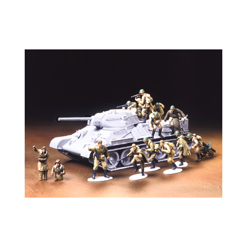 タミヤ 1/48 ソビエト戦車搭乗歩兵セット