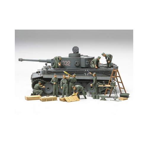 タミヤ 1/48 WWII ドイツ戦車兵野戦整備セット