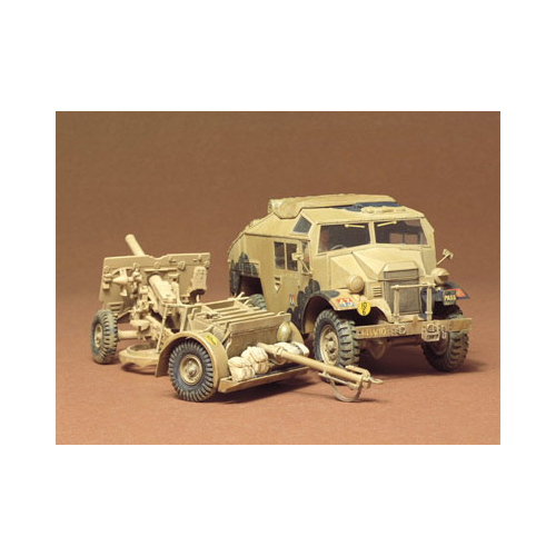 タミヤ 1/35 イギリス・25ポンド砲とクオード・ガントラクター