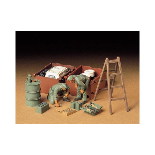 タミヤ 1/35 ドイツ戦車兵 エンジン整備セット