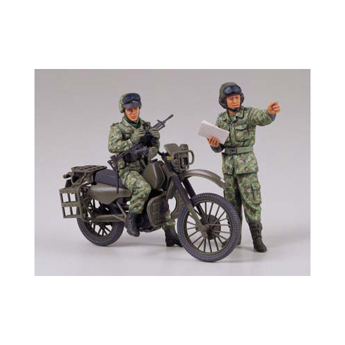 タミヤ 1/35 陸上自衛隊 オートバイ偵察セット