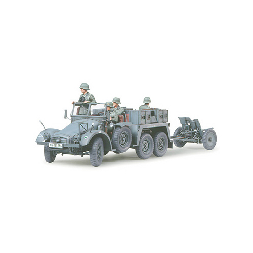 タミヤ 1/35 ドイツ クルッププロッツェ (6×4) 3.7cm対戦車砲牽引型