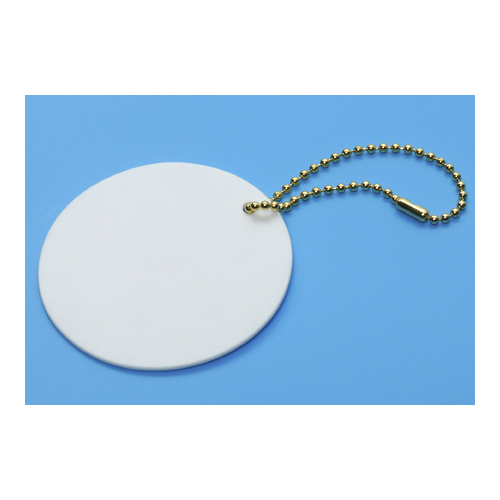 タミヤ 白い丸プレート(ボールチェーン付)