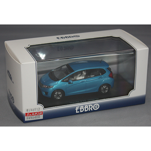 EBBRO 1/43 HONDA FIT HYBRID Vivid Sky Blue Pearl