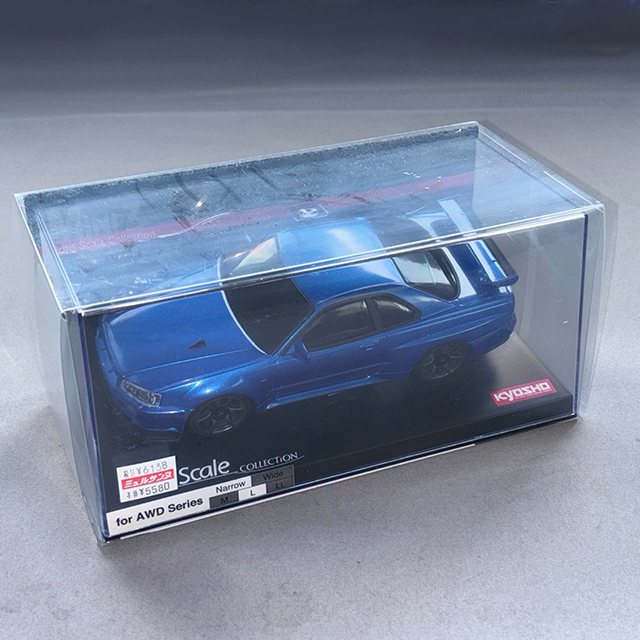 京商 ASC MA020 日産 スカイラインGT-R R34 V.specⅡニュル メタリックブルー MZP487MB