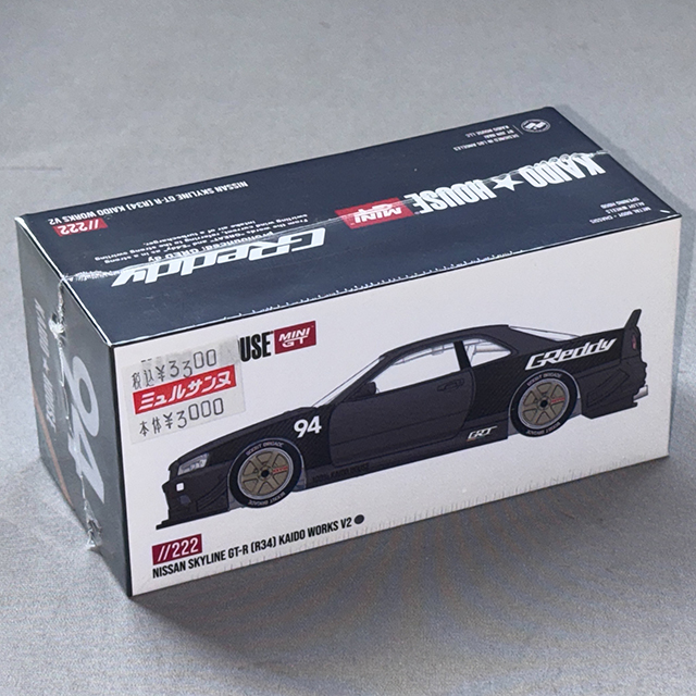 TSM 1/64 Nissan スカイライン GT-R R34 Kaido Works GReddy V2