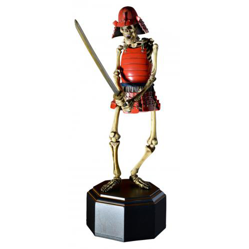 海洋堂 【KT Project】 KT-010 タケヤ式自在置物/骸骨武者 (がいこつむしゃ)　着彩　六文銭デカール付き