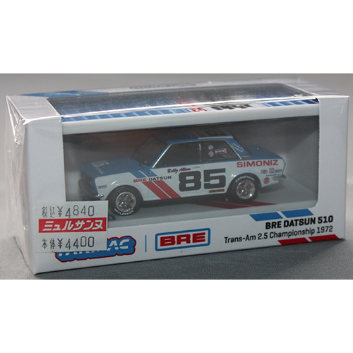 ターマックワーク 1/64 BRE Datsun 510 Trans-Am 2.5 Championship 1972 With Container