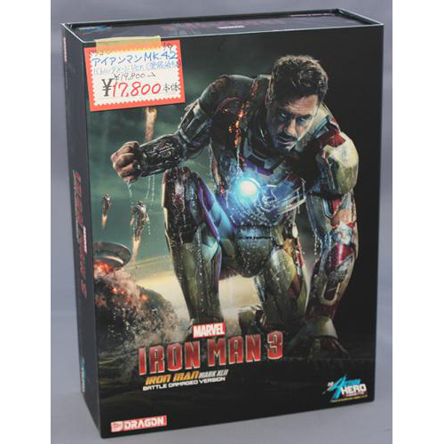 ドラゴン アクションヒーロービネットシリーズ　 1/9 アイアンマン Mk.42 バトルダメージバージョン(塗装済キット)