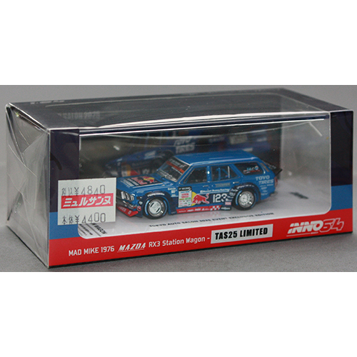 INNO Models 1/64 Mazda RX3 ステーションワゴン 1976 MAD MIKE TAS2024展示車両