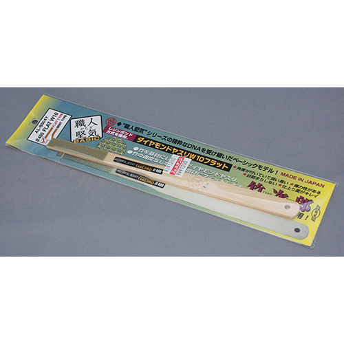 シモムラアレック 職人堅気 ダイヤモンドヤスリ W10mm 竹次郎 #400 フラット