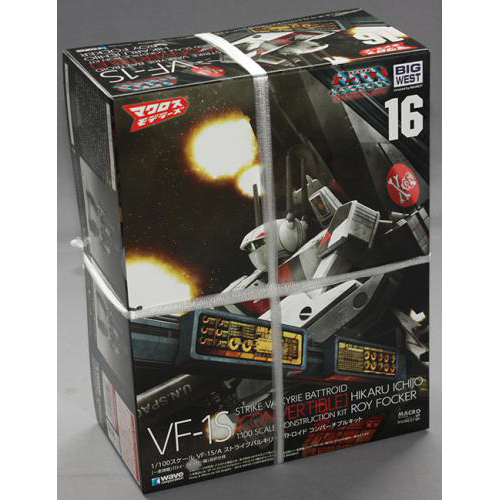 ウェーブ 1/100 VF-1S ストライクバルキリー[バトロイド] 一条輝 機、ロイ・フォッカー 機