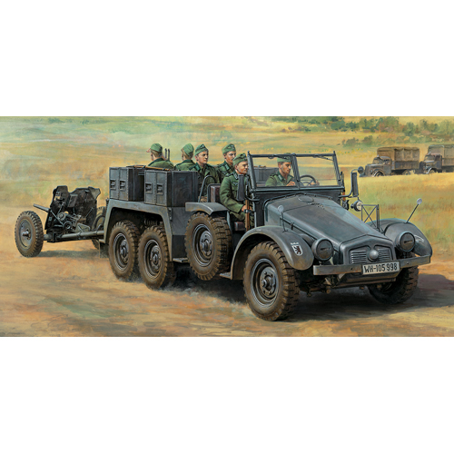 タミヤ 1/48 ドイツ 6輪トラック Kfz.69 3.7cm対戦車砲牽引型
