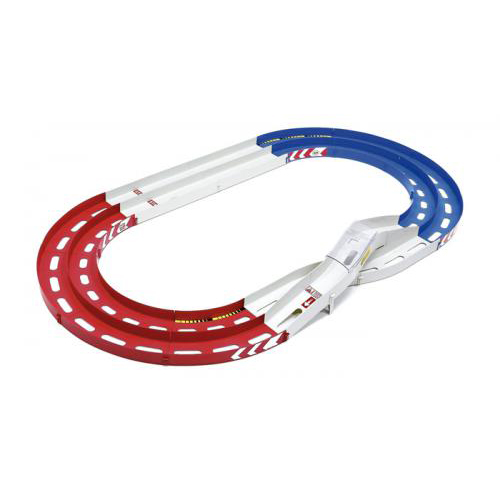 タミヤ ミニ四駆 オーバルホームサーキット 立体レーンチェンジタイプ (レッド/ブルー/ホワイト)