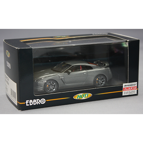 EBBRO 1/43 NISSAN GT-R Black edition GUN GRAY