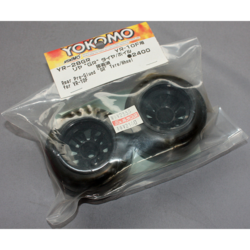 YOKOMO YR-28GR YR-10F用 リヤ GR ”タイヤ/ホイル(接着成型済)