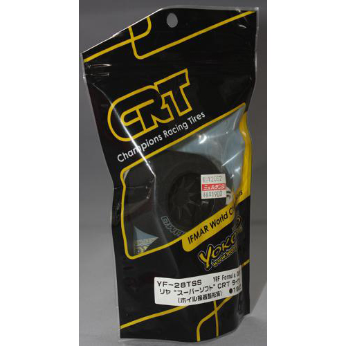 YOKOMO YF-28TSS YRF Formula 001用 リヤ“スーパーソフト”CRT タイヤ (ホイル接着整形済)