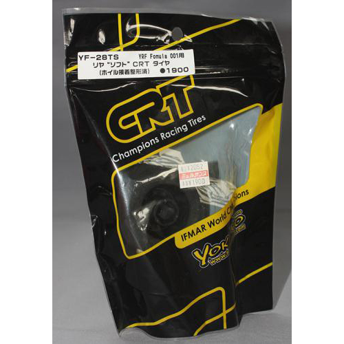 YOKOMO YF-28TS YRF Formula 001用 リヤ“ソフト”CRT タイヤ (ホイル接着整形済)
