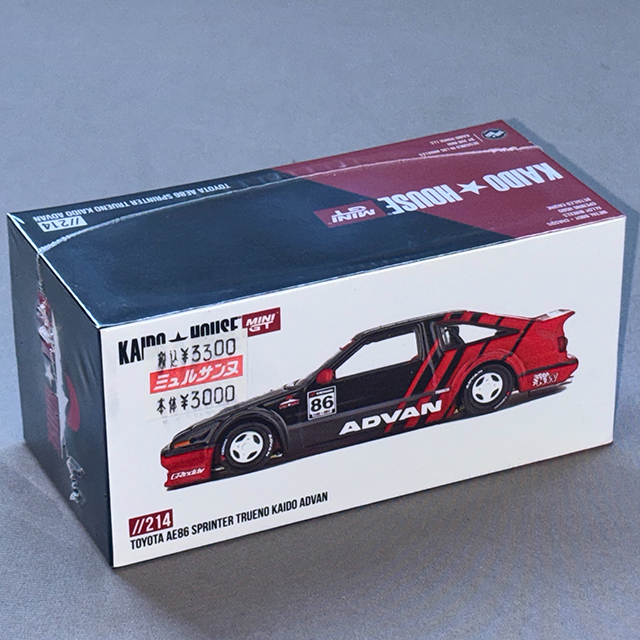 TSM 1/64 Toyota AE86 スプリンタートレノ Kaido ADVAN