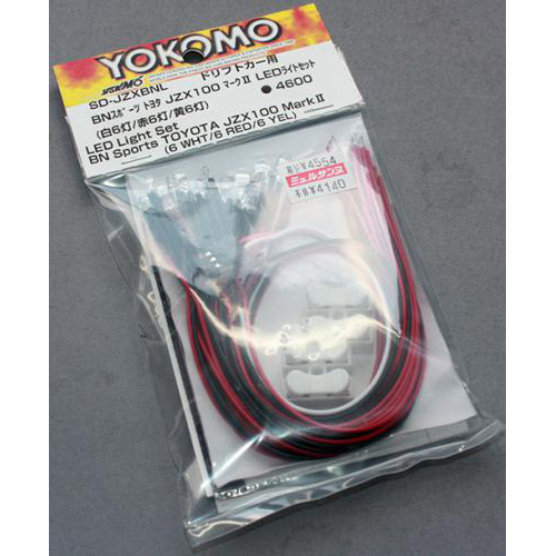 YOKOMO SD-JZXBNL BNスポーツ トヨタ JZX100 MarkⅡ ボディ用 LEDセット(白/赤/黄 各6個)