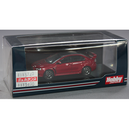 ホビージャパン 1/64 三菱 ランサーエボリューション 10 ファイナルエディション レッドメタリック / カーボンルーフ