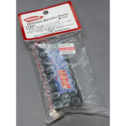 京商 SPEED HOUSE Ni-MH(ニッケル水素)バッテリー 7.2V-1600mAh ハングオンレーサー用 マイクロプラグ仕様