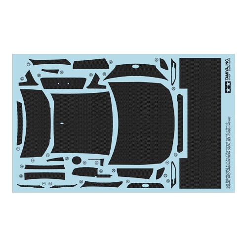 タミヤ 1/24 SUBARU BRZ ドレスアップデカール(カーボンパターン)