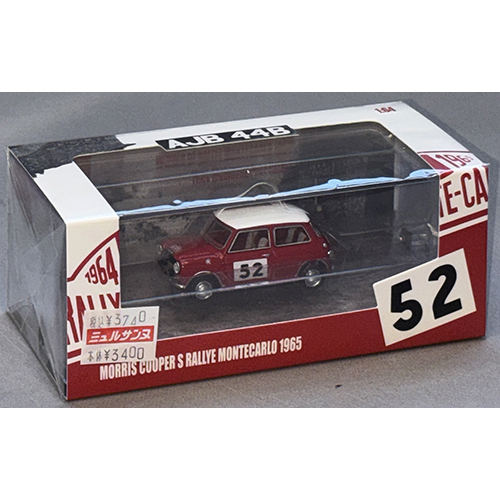 Gaincorp Products 1/64 Mini Cooper - (RHD) - 1965 Championship Car #52 レッド