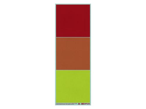 タミヤ OP.1974 クリヤーカラーステッカー (レッド、オレンジ、イエロー)