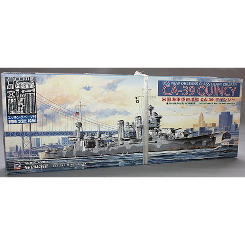 ピットロード 1/700 米国海軍重巡洋艦 クィンシー エッチングパーツ付