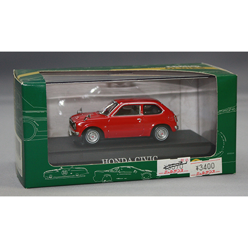 EBBRO 1/43 HONDA CIVIC HI-DELUXE RED