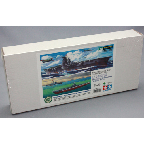 タミヤ 1/700 日本航空母艦 大鳳 & アメリカ海軍潜水艦ガトー級/日本海軍13号駆潜艇セット